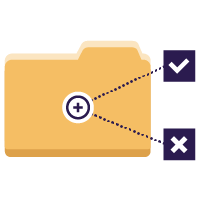 Automatically organising case files graphic