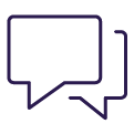 Conversations accurately recorded and transcribed icon